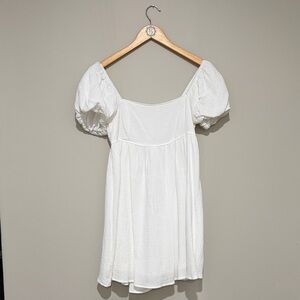 Pink Lily White Dress